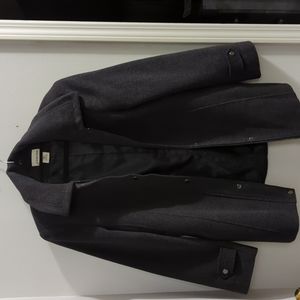 St. John's Bay Black Pea Coat Classic Design